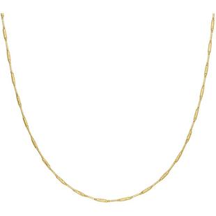 【新年礼物】FENS珠宝 流韵金珠18K金项链女金珠磁吸项链叠戴