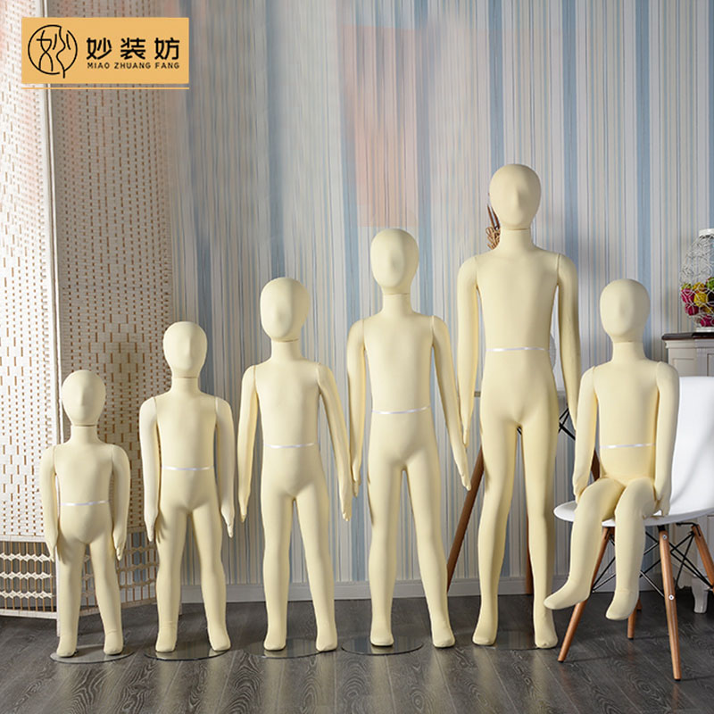 童装店儿童模特道具展示架子造型全身婴幼儿小孩服装店假软体模特