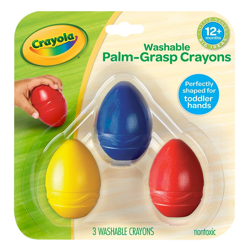 Crayola鸡蛋形可水洗蜡笔
