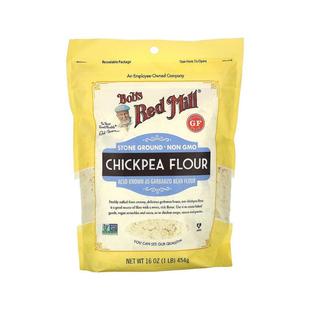 香港直邮鲍勃红磨坊,鹰嘴豆粉，无麸质，1 磅（454 克）烘焙
