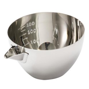 DEARYOU日本进口304不锈钢打蛋盆加深带导流口碗带刻度厨房备菜碗