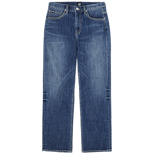 【张凌赫代言】Lee26秋冬新品762宽松直筒牛仔裤中蓝色男潮A11203