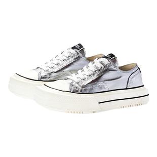 CHOCO CONCERT设计鞋履丨圆方不对称低帮帆布鞋休闲鞋新品