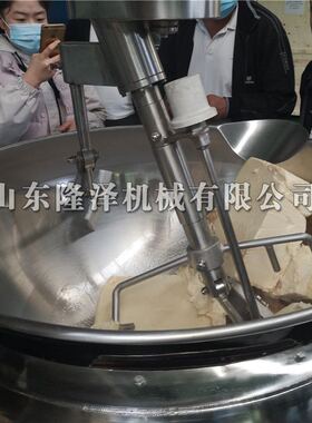 隆泽全自动火锅底料炒料机 红油豆瓣酱料炒锅 大型酱料炒锅厂家