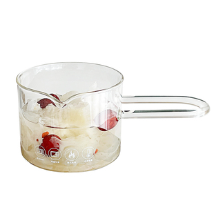 料理杯热牛奶杯高硼硅玻璃咖啡壶鸡蛋煮锅家用烘焙量杯带刻度杯子