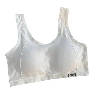 少女发育期固定式内衣初高中学生显小抹胸运动防震背心钢圈文胸抖