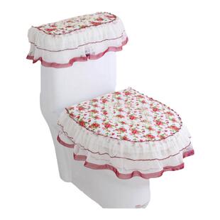 马桶套三件套拉链马桶圈马桶坐便器套四季通用马桶盖罩坐便垫套装