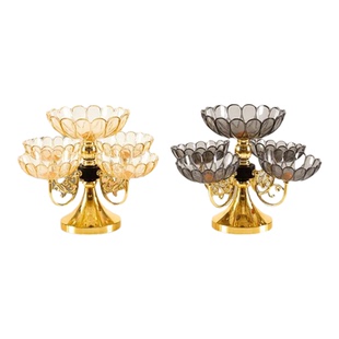 欧式豪华水果盘客厅高端上档次旋转果盘多层零食糖果盘家用厅茶几