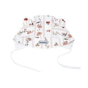 Domiamia婴幼儿猫耳胎帽春夏季0-6个月初生宝宝囟门帽新生儿帽子