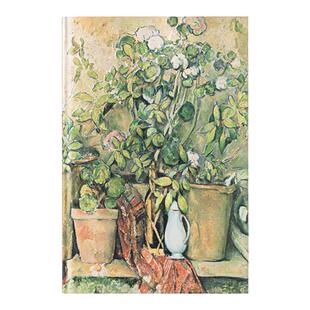 paperblanks佩兰克笔记本本子手账本手帐本办公读书笔记记事本日记本文艺精致学生文具塞尚的陶土花盆和花