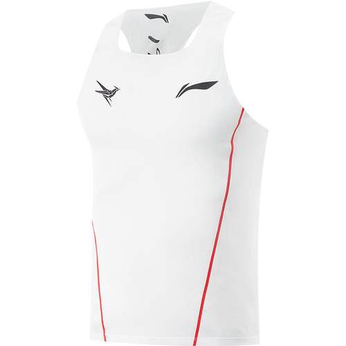 李宁龙雀竞速比赛跑步背心专业马拉松比赛服男透气上衣针织运动服