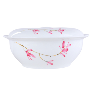 骨瓷汤碗带盖品锅大汤盆轻奢陶瓷创意大汤煲家用酸菜鱼盆酒店餐具