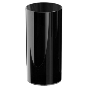 北欧插花桶 亚克力纯黑直筒花瓶 富贵竹鲜花筒加高 醒花桶