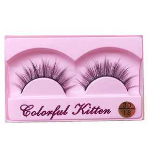 3D假睫毛女自然浓密单簇多层仿真凌乱漫画眼cos网红舞台妆送胶水