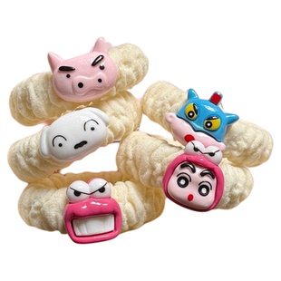 卡通可爱蜡笔小新发圈ins少女头绳情侣闺蜜手链小皮筋头饰甜美发