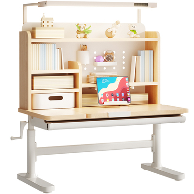 童博士儿童学习桌实木可升降写字