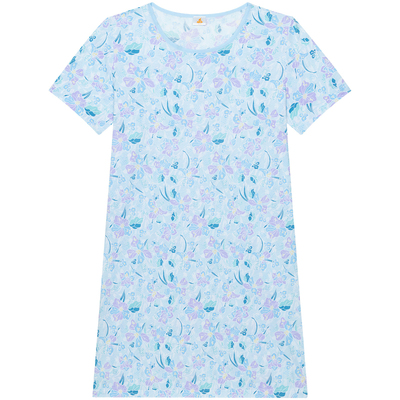 铜牛纯棉汗布印花女裙睡衣家居服