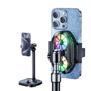 【Ai静音恒温】手机散热器直播专用降温神器半导体制冷手机支架散热降温背夹冷却结冰游戏扇热器适用苹果设备