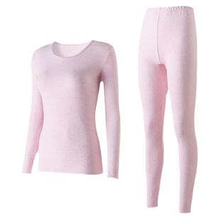 顶呱呱顶瓜瓜情侣保暖内衣套装女士纯棉薄彩棉男士棉毛衫秋衣秋裤