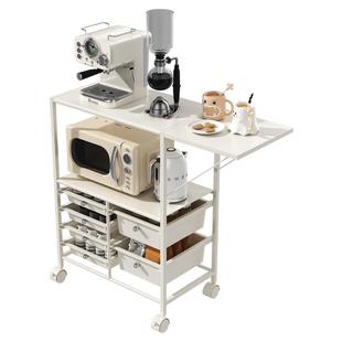 厨房微波炉置物架小家电储物柜备餐工作台切菜专用桌移动餐边柜