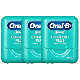 【新版】oralb欧乐B比舒适深洁薄荷清洁扁线glide牙线40米牙线卷