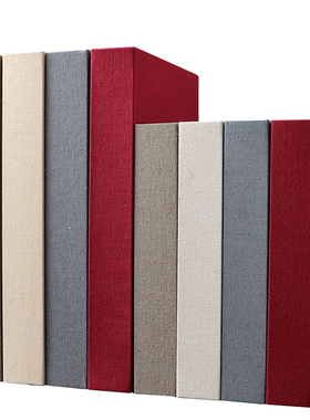 新中式麻布装饰书道具书