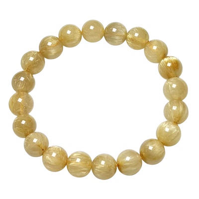 天然黄发晶手串时尚小清新百搭