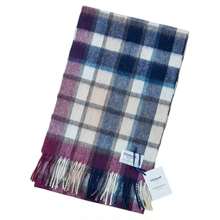 英伦风格子披肩苏格兰爱丁堡羊毛围巾女冬格子圣诞新年礼品礼物