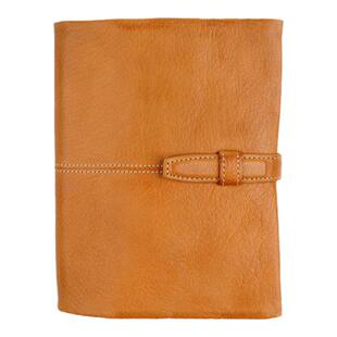 日本 brit house羊皮手账A5A6A7M5插扣款 软fufu小面包山羊皮手账