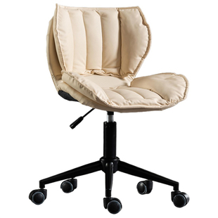 北欧电脑椅家用小型舒适久坐办公椅卧室美甲化妆椅书桌升降转椅子