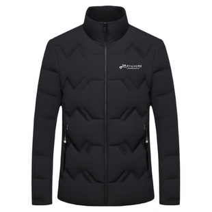 啄木鸟男士立领羽绒服冬季新款中年休闲短款白鸭绒保暖外套爸爸装