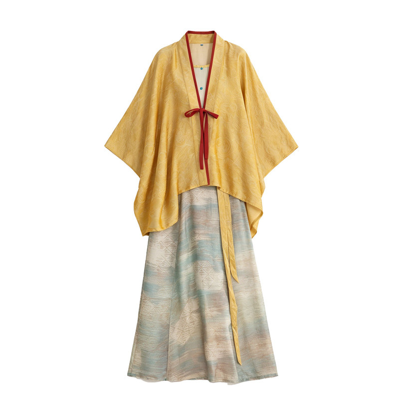 夏季大码汉服新中式防晒通勤套装