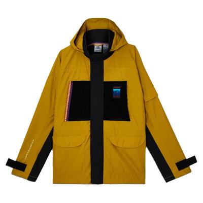 阿迪达斯户外运动连帽防风夹克