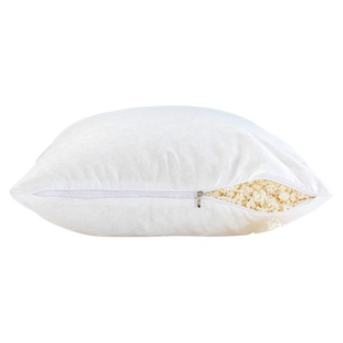 抱枕乳胶颗粒填充沙发靠背垫透气客厅靠枕大号纯色麻布简约通用