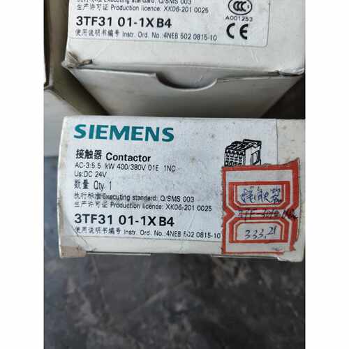 议价西门子接触器 3TF31 01-1XB4，AC-3 35.5