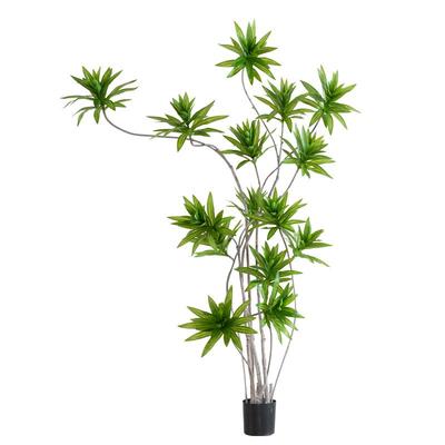 仿真绿植百合竹盆栽装饰花摆件