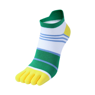 五指袜子男纯棉春秋运动跑步吸汗防臭低帮短款船袜分脚指头五趾袜