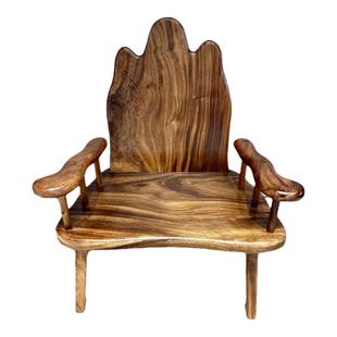 胡桃木官帽椅圈椅实木禅椅新中式主人椅茶椅原木椅红木太师椅围椅