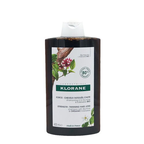 KLORANE康如洗发水400ml金鸡纳芍药荨麻冰薄荷洗发露控油