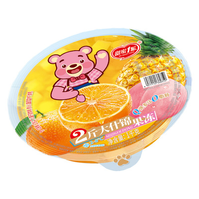 甜蜜1派什锦果冻儿童零食大果冻