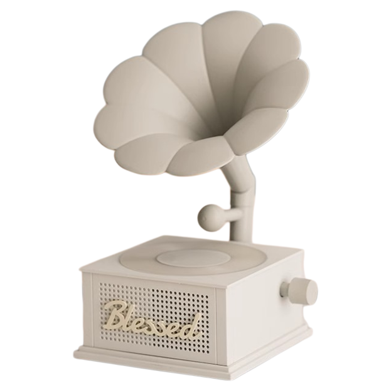 幸运留声机复古蓝牙音箱小型音响无线大音量超重低音炮黑胶唱片机