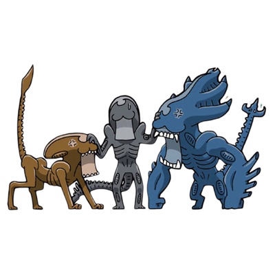 反光车贴异形alien铁血动漫电影