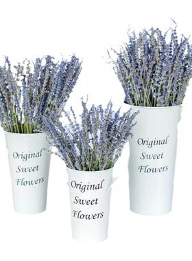 英国兰薰衣草干花束家居摆件DIY插花客厅永生花满天星装饰摆件