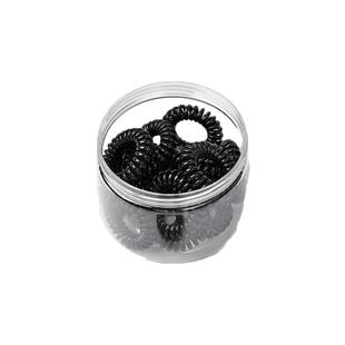 电话线发圈女小号细款韩国扎头发头绳简约发绳黑色皮筋电线圈头饰