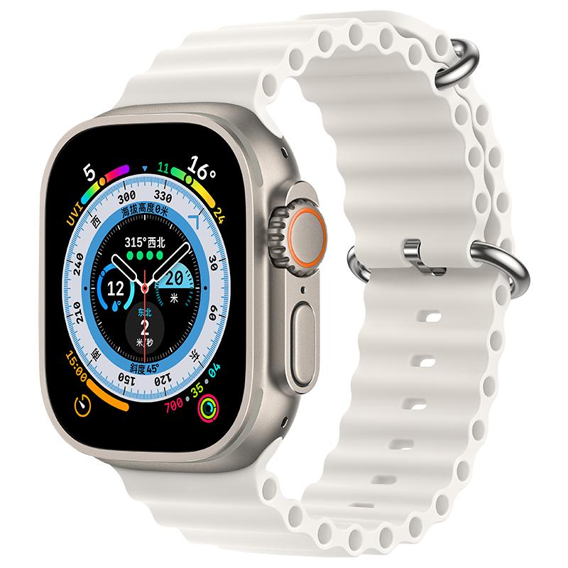 【W(wǎng)&P】2025新款適用于蘋果手表S10表帶AppleWatch ultra2海洋表帶iwatch9手表帶硅膠運(yùn)動(dòng)透氣腕帶男女夏49mm