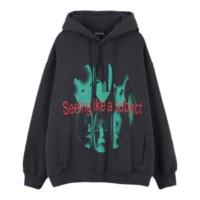 NOONOZ加绒欧美套头嘻哈卫衣秋