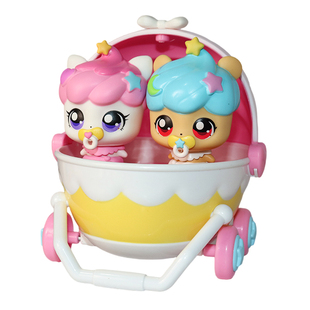 奇妙萌可玩具魔法甜心宝盒爱心蛋糕套装萌可摇篮过家家女孩子儿童