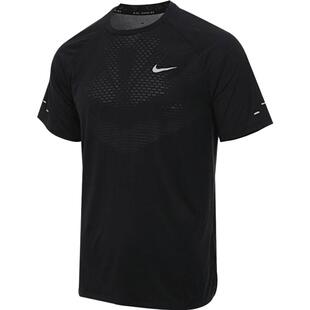 滔搏NIKE耐克男子跑步上衣百搭运动训练休闲短袖T恤HV5204-010