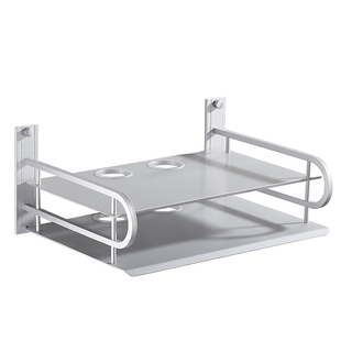 电视机顶盒置物架免打孔客厅投影仪挂墙支架壁挂无线路由器收纳盒