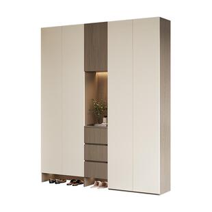 实木鞋柜家用门口入户玄关柜一体靠墙大容量储物柜鞋架置物柜定制